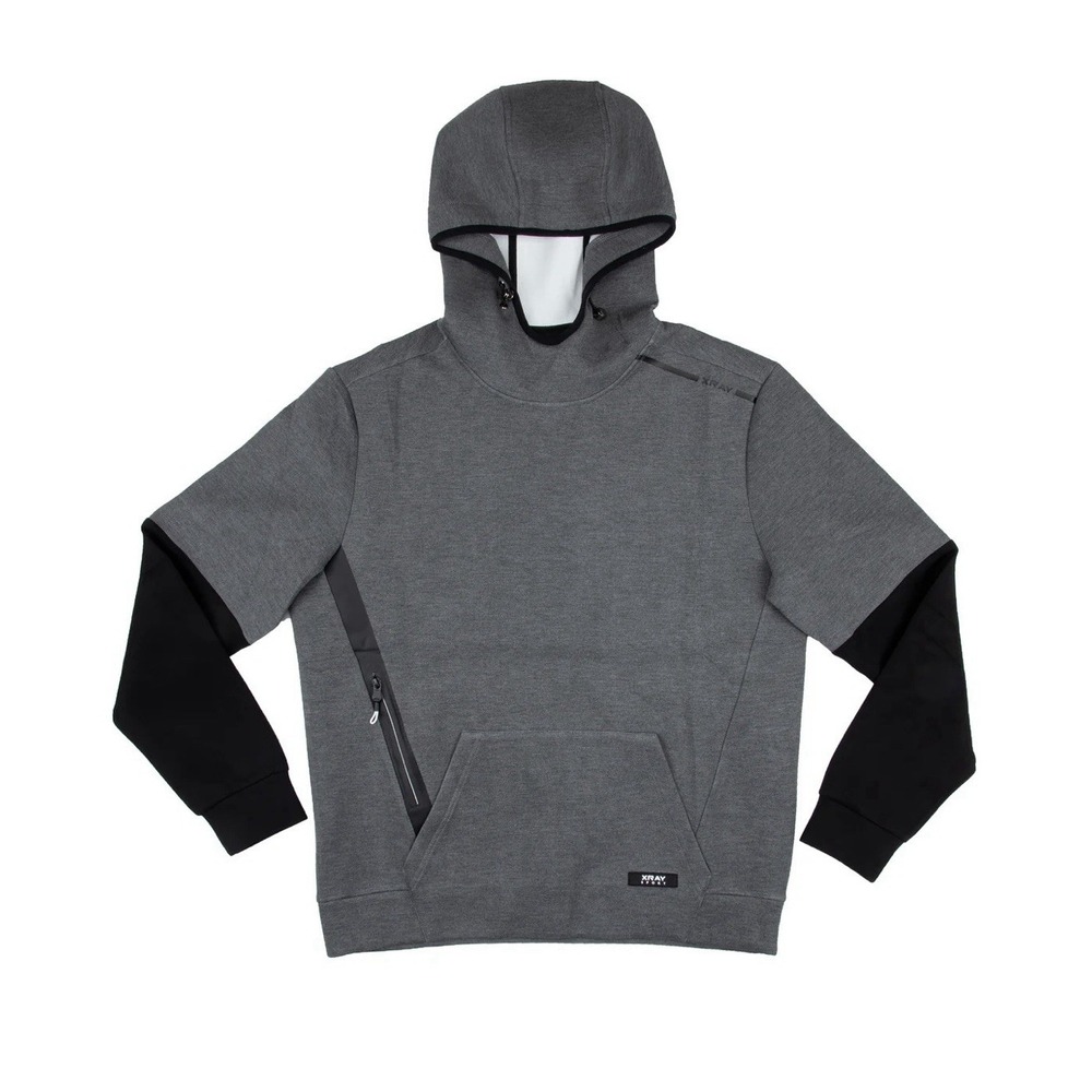 XRAY Sport Men's Charcoal/Black Pullover, Fleece‎ Active Hoodie XL MSRP $98 New
